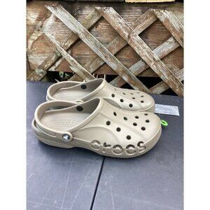 Crocs Baya Clog Men size 11 Cobblestone Slip On Shoes, Waterproof New 10126 2V3